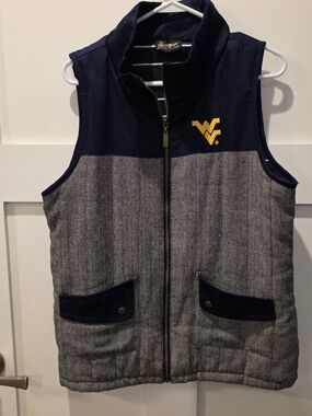 Game Day Couture WVU Women's West Virginia University Mountaineers Herringbone L